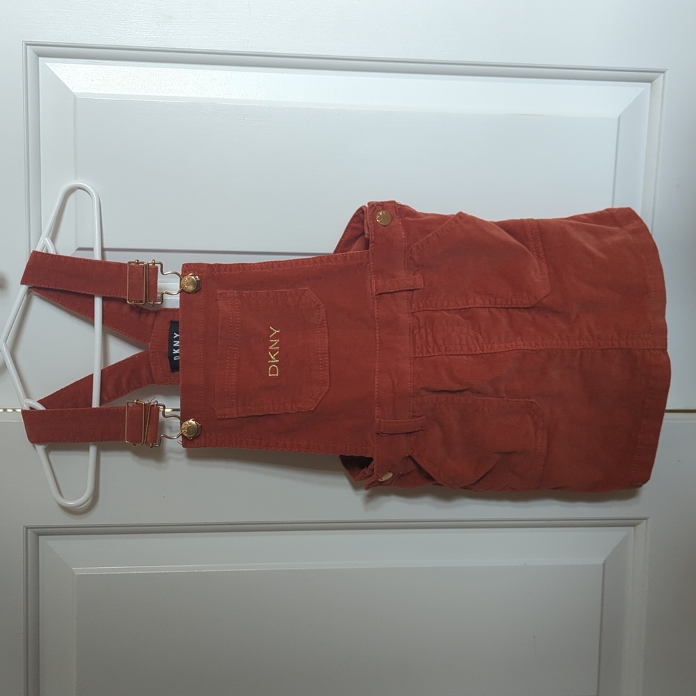 Girls 4t DKNY corduroy burnt orange jumper